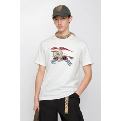 BURBERRY 버버리 EKD 그래픽 올자수 로고 숏 슬리브 티셔츠