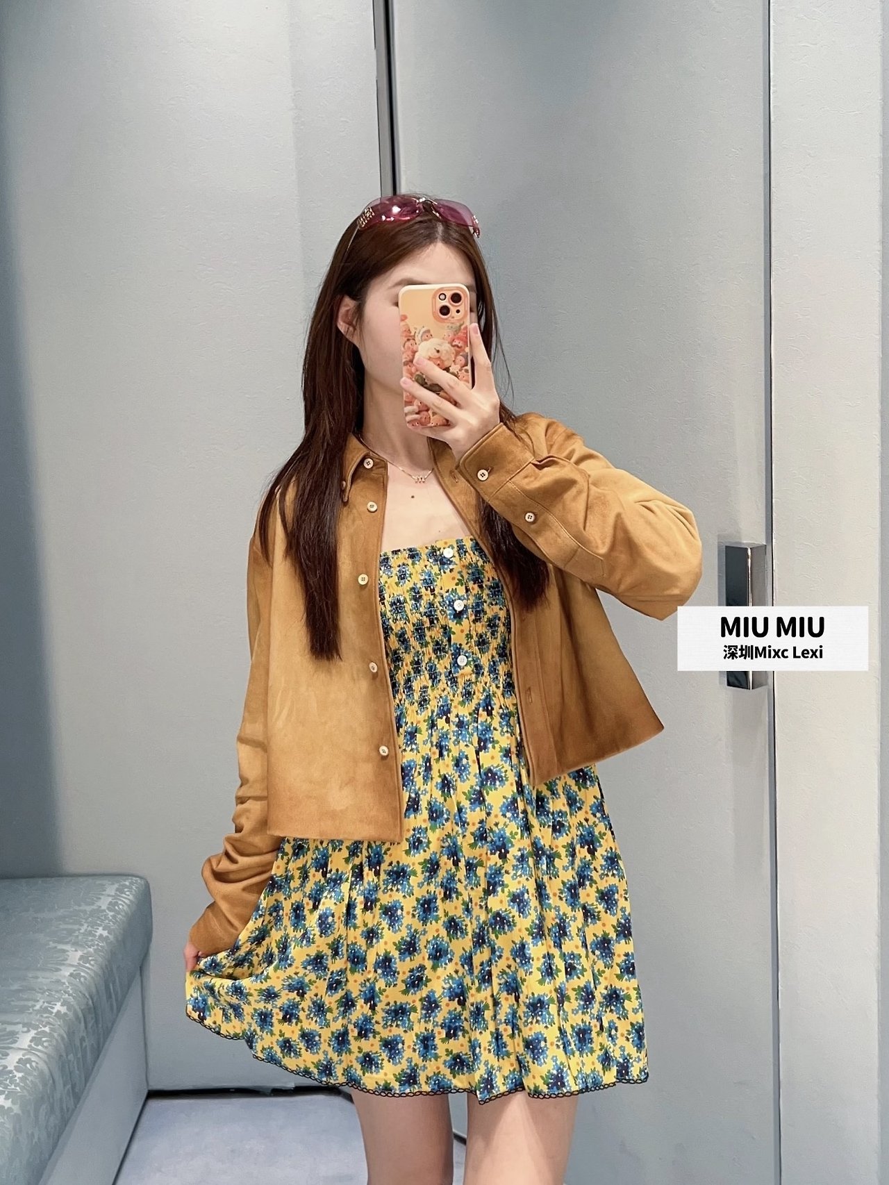 MIUMIU 미우미우 플라워 원피스