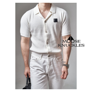 MOOSE KNUCKLES 무스너클 반팔 가디건 3COLOR