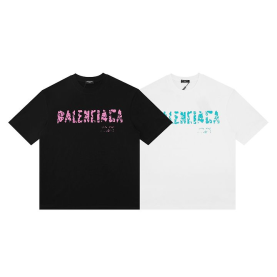 BALENCIAGA 발렌시아가  6560 그래피티 로고 반팔