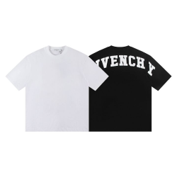 GIVENCHY 지방시 6538 엠브로이더드 백 로고 반팔