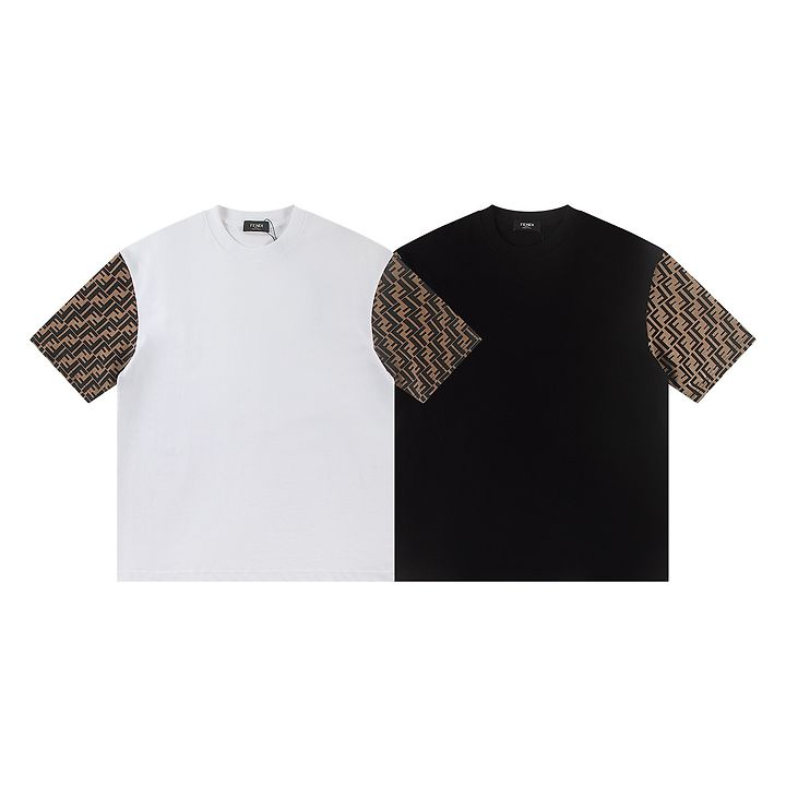 FENDI 펜디 6378 FF 로고 패치워크 반팔