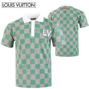 LOUIS VUITTON 루이비통 자수 전판 나염 카라T 2COLOR