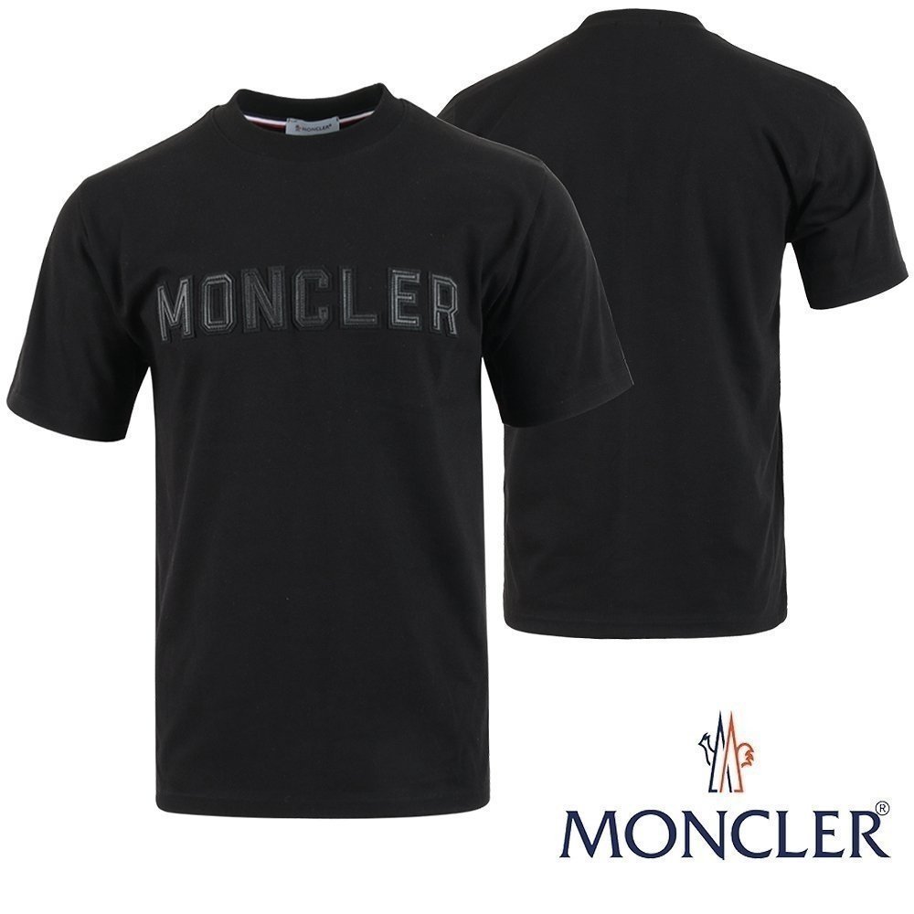 MONCLER 몽클레어 가죽 레터링 로고 T  2COLOR