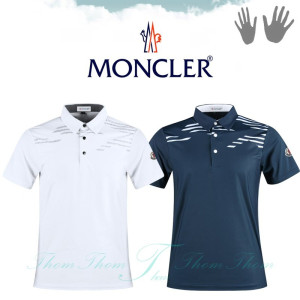 MONCLER 몽클레어 물결 나염 카라 반팔