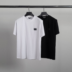 DOLCE & GABBANA 돌체앤가바나 로고패치 라운드 반팔티