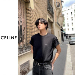 CELINE 셀린느 자수 스몰레터링 반팔 2COLOR