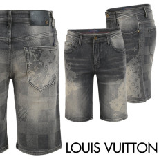LOUIS VUITTON 루이비통 그래픽 다미 흑청 하프 팬츠