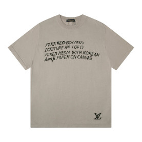 LOUIS VUITTON 루이비통 X 박서보 쇼트 콜라보 슬리브 크루넥 2COLOR