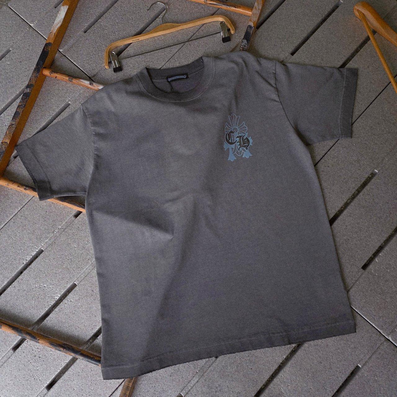 CHROME HEARTS 크롬하츠 트리플 크로스 패치 티셔츠 2COLOR