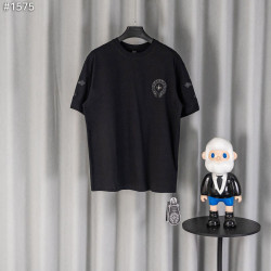 ●6월 판매 11위● CHROME HEARTS 크롬하츠 홀스슈 레더 크로스 티셔츠
